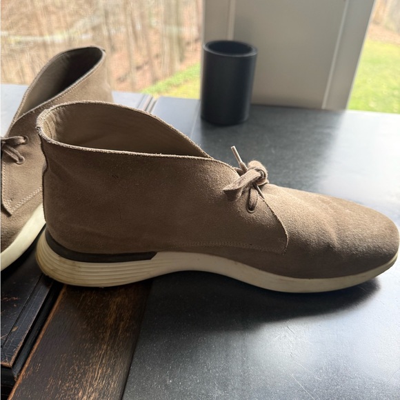 Men's Taupe Suede Chukka Boots - Picture 5 of 6